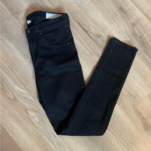 Rag & Bone Black High Rise Skinny Jeans